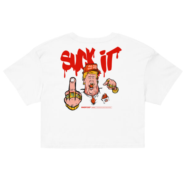 Suck It! Womens Crop Tee - Image 2